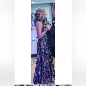 Ramy Brook idella metallic halter neck gown